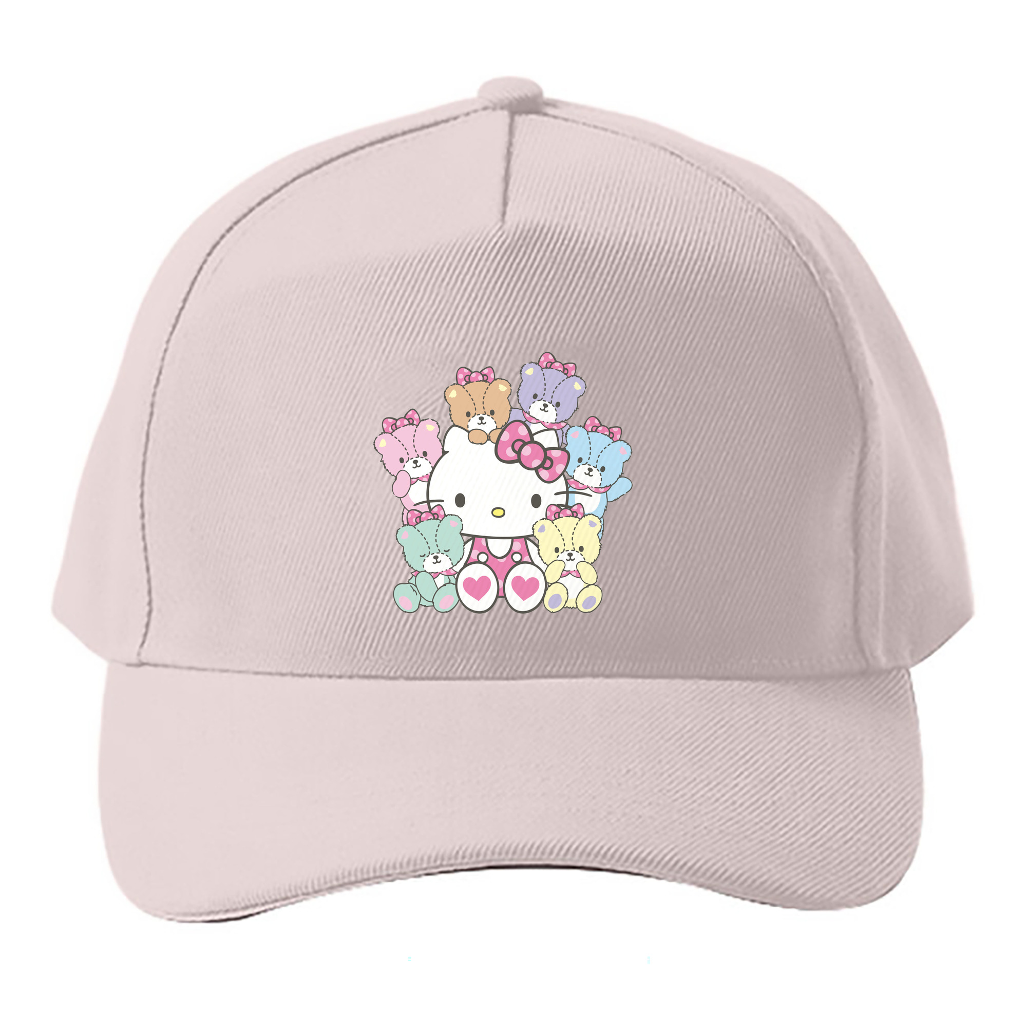 （画像用） Hello Kitty ハローキティ ベースボールキャップ 綿100％ 男女兼用 帽子 スポーツ